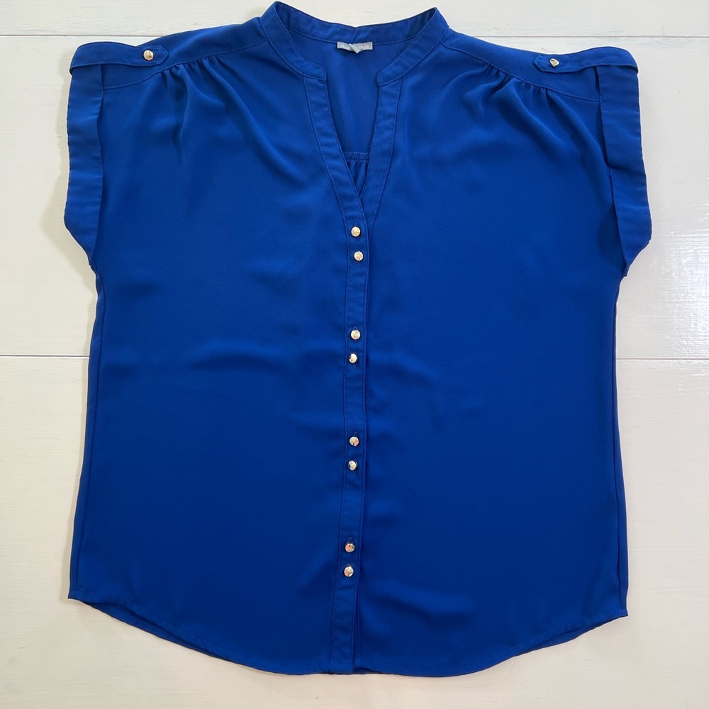 Charlotte Russe Blue Blouse size Medium